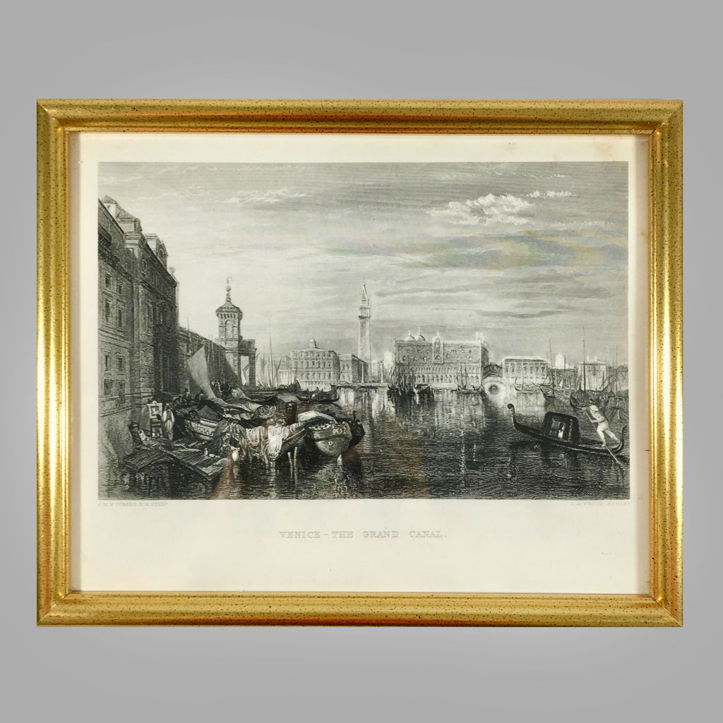 Antique Engraving 'Venice the Grand Canal' by J.T. Willmore Avant Antique