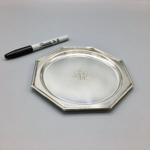 Antique J.E. Caldwell Sterling Silver Art Deco Dish Plate Antique 