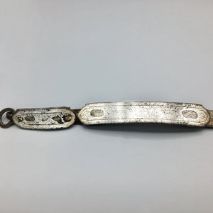 Early 18th Century Tibetan Warrior Belt with Silver Inlay Belt Antique 