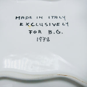 Italian Tuscan Glazed Pottery Serving Platter Platter Vintage 