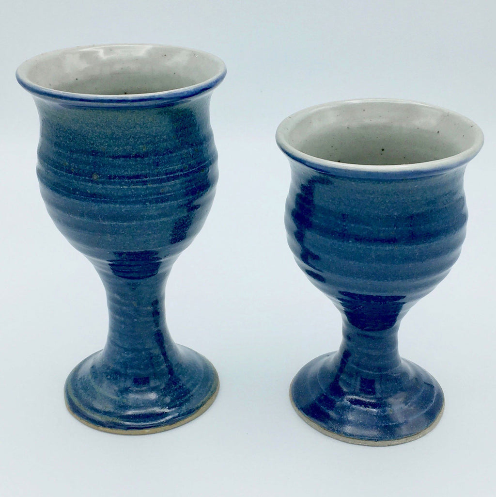 Pottery goblets top