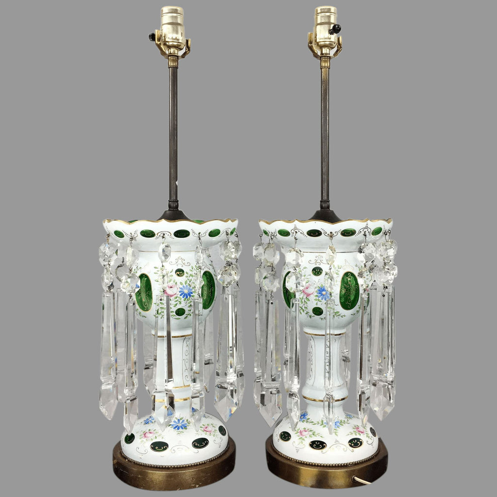 Vintage luster lamps cheap