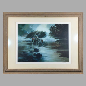 Ralph Wall Signed Lithograph 'Mist of Morning' 1974 Lithograph Vintage 