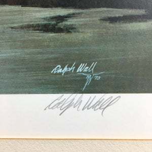 Ralph Wall Signed Lithograph 'Mist of Morning' 1974 Lithograph Vintage 