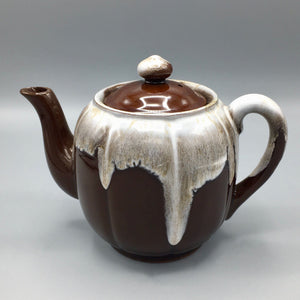 Vintage Japanese Drip Glaze Ceramic Teapot Teapot Vintage 
