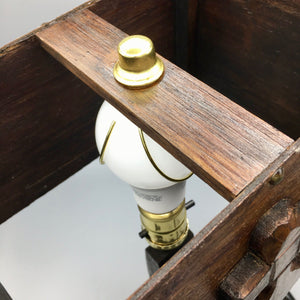 Vintage Wood Lamp Nautical Coastal Design Lamp Vintage 