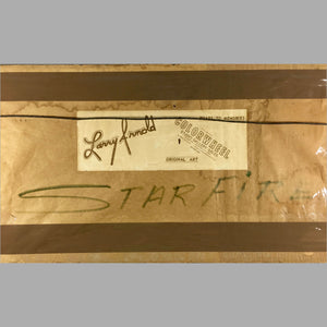 Acrylic on Board Painting 'Star Fire' by Larry Arnold Painting Vintage 