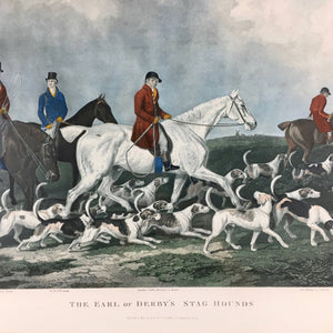 Antique Engraving of Hunting Scene by Richard Woodman circa 1823 Engraving Antique 