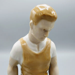 Carl Schneider Erben Figurine of Worker with Hammer 1950s Figurine Vintage 