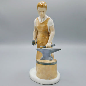 Carl Schneider Erben Figurine of Worker with Hammer 1950s Figurine Vintage 