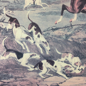 Fox Hunt Lithograph 'The Death' after William Shayer Junior Lithograph Vintage 