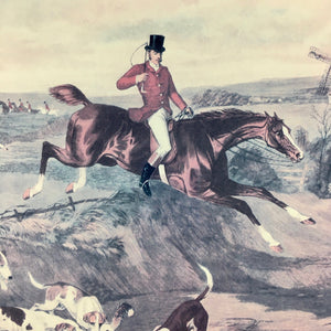 Fox Hunt Lithograph 'The Death' after William Shayer Junior Lithograph Vintage 