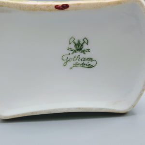 Hand Painted Porcelain Vase Gotham Austria 1920s Vase Vintage 