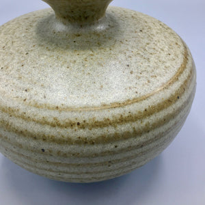 Japanese Kyoto Pottery Vase Decanter Glazed Ceramic Vase Vintage 