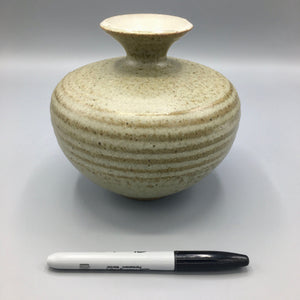 Japanese Kyoto Pottery Vase Decanter Glazed Ceramic Vase Vintage 