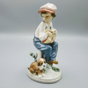 Lladro boy and dog sale