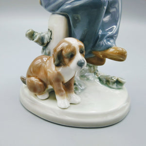 Lladro figurines outlet boy with dog