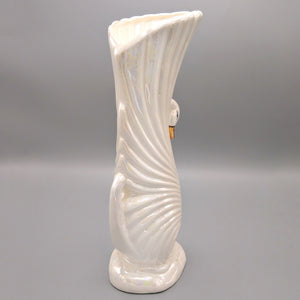 Lusterware Porcelain Vintage Vase Shaped as Swan Vase Vintage 