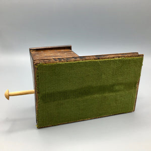 Mid Century Carved Wood Cigarette Box and Mechanic Bird Dispenser Cigarette box Vintage 