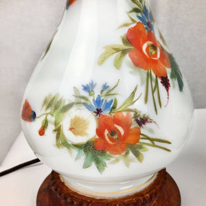 Pair of Vintage Porcelain Hand Painted Lamps Lamp Vintage 