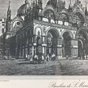 Set of 3 Vintage Lithographs of Venice by Edizioni Ponte Vecchio Lithograph Vintage 