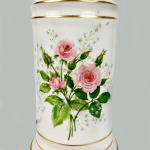 Vintage Ceramic Table Lamp with Roses Lamp Vintage 