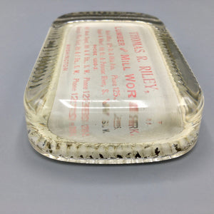 Vintage Glass Paperweight of Washington DC Company Paperweight Vintage 