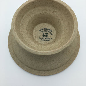 Vintage Siam Celadon Ceramic Small Footed Bowl Bowl Vintage 