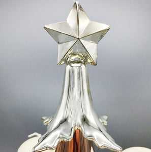 Vintage Silverplate Christmas Tree with Candles Christmas tree Vintage 