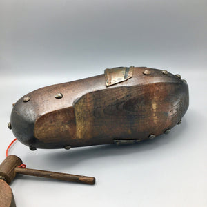 Vintage Wooden Shoe Bottle Holder Bottle holder Vintage 